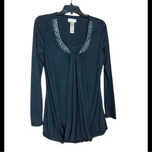 Black Embellished Women's Top size Medium